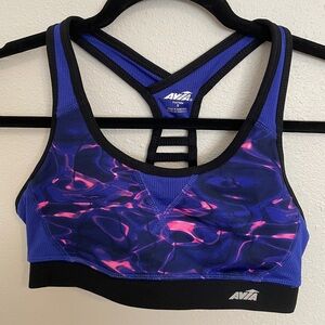 Avia Women's Blue and Pink Sports Bra